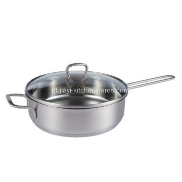 Panela antiaderente de aço inoxidável 304 para cozinhar wok